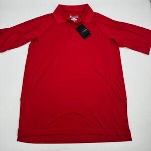 LAPG Mens Operator Tact Performance Polo Red Medium 100% Polyester Tactical Gear